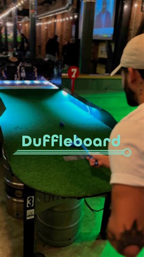 Flatstick Pub — Pioneer Square on Instagram: "What started as a single table at @flatstickpubkrk, we knew when we opened up PSQ in 2016 that we HAD to expand Duffleboard to a full 9 hole course! Recently featured in the @seattletimes, Duffleboard has become a must play when visiting any Flatstick Pub! #flatstickpub #psq #seattle #wa #duffleboard #beer #drinklocal #minigolf #games"