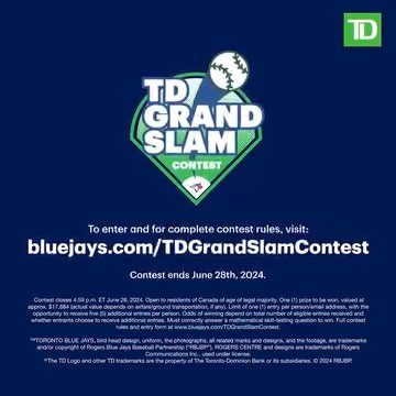 65K views · 377 reactions | You could WIN a Blue Jays prize pack for 4, and a meet and greet with Number 4! Enter now at bluejays.com/TDGrandSlamContest  | Toronto Blue Jays | Facebook
