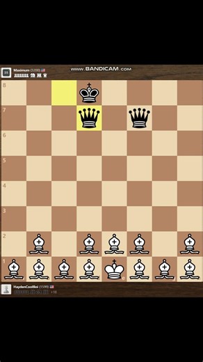 Chess Piece Round Robin Game 8: Bishops VS Queens #chess #chessshorts