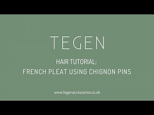 How To Do A French Pleat Using Chignon Pins
