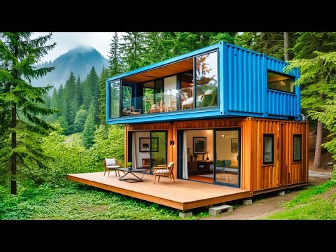 Man Turned Shipping Containers Into a 2-Floor Luxury Home ( By ‪@mlgkontejneri3283‬ )