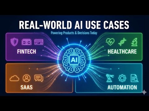 Real-World AI Use Cases Explained | FinTech, Healthcare, SaaS & Automation