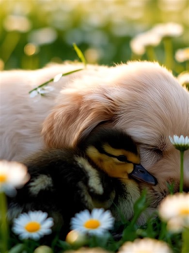 Unexcepted friends are so much cuter #cute#wholesome#doglover#dog#ducks