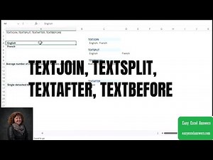 Text functions in Excel : TEXTJOIN, TEXTSPLIT, TEXTAFTER, TEXTBEFORE