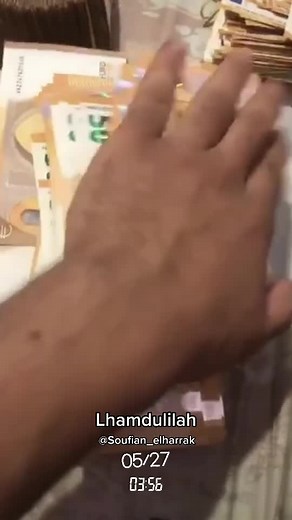 Counting Money: A Close-Up of Banknotes Organized