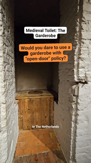 2.6K views · 14 reactions | Talk about a "room with a view"! In medieval times, "going to the loo" meant using a garderobe, where everything dropped straight into the moat below. No doors, no privacy—just pure, unfiltered history!  #MedievalHistory #CastleLife #Garderobe #HistoryFacts #DidYouKnow | In The Netherlands | Facebook