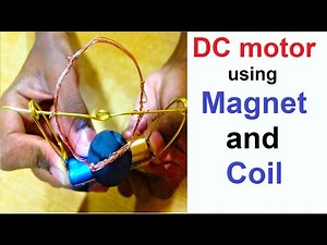 dc motor using magnet and coil for school science exhibition working model | howtofunda