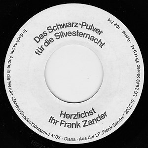 Frank Zander - Tu Doch Meine Asche In Die Eieruhr