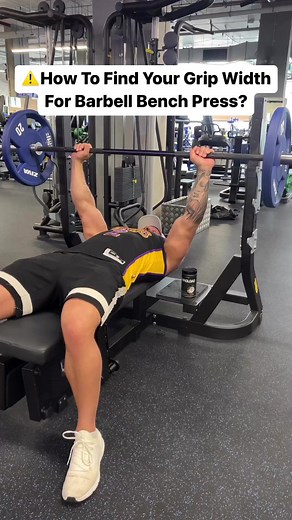 531K views · 1.9K reactions | How to decide your grip width when you barbell bench press? 1) set the forearm to be perpendicular to the floor at the bottom of bench press, with the arm at about 45 degrees to torso.2) maintain the position to reach out to the barbell. 3) that’s your grip width on the barbell. 4) Perform bench press. Follow @iamwongzz for more workout tips! #workouttips #gym #benchpress #barbell #chest #chestpress | Jarrah Martin Fitness | Facebook