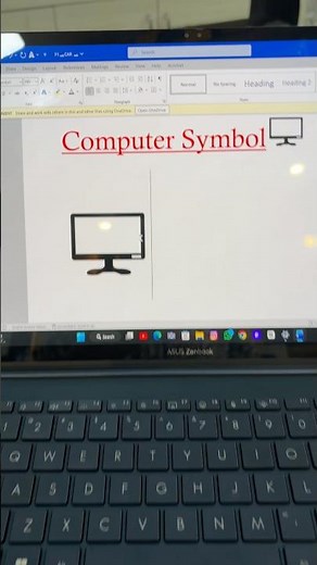 Computer 🖥️ Symbol Shortcut key in ms word #shorts #computer #symbol