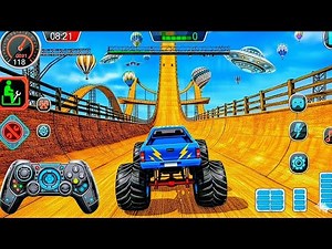 Monster Truck Mega Ramp Stunt Impossible Drive - Car Stunt Racing Game - Android Gameplay