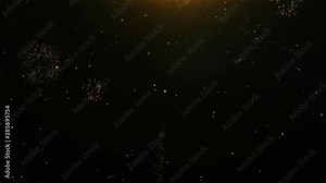 Canadian Maple Leaf Icon on Firework Display Explosion Particles. Object, Shape, Text, Design, Element, Symbol 4K Animation. Stock Video