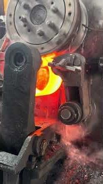Inside the forging factory Powerful Machines Shape Glowing Steel Ring #forge #forging #machine