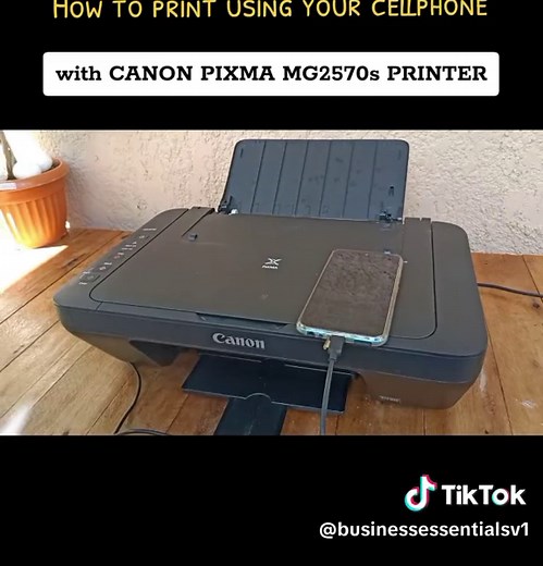 How to Print Using Cellphone with CANON MG2570s