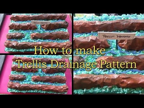 How to make Trellis drainage pattern (step by step)