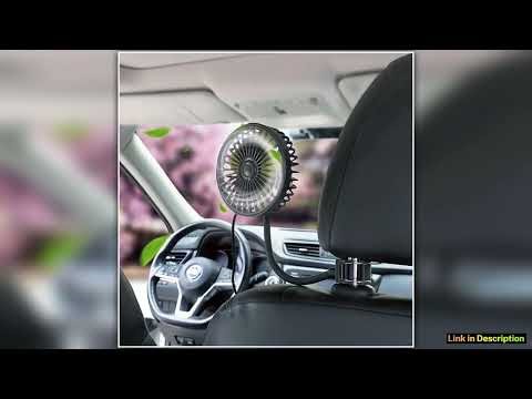 Car Seat Back Cooling Fan USB 5V Electric Car Cooling Fan 360 Rotation Auto Rear Seat Air Fan 3