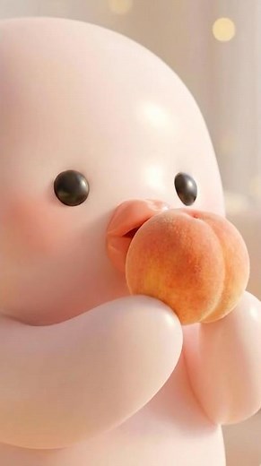 The Most Juicy Peach ASMR with Smoochie ( ・👄・)🍑✨ #shorts