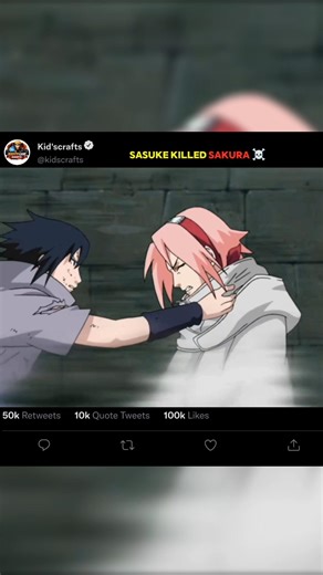 Sasuke Almost Kills Sakura! Naruto Saves Her at the Last Second | Naruto vs Sasuke Dark Moment 😱