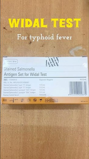 Widal test for Typhoid | Widal test procedures #widaltest #paramedicalstudypoint