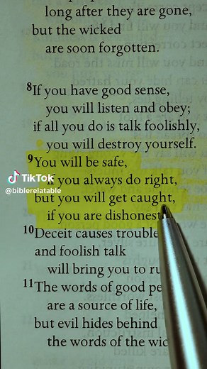 Reflections on Proverbs 10:9 CEV