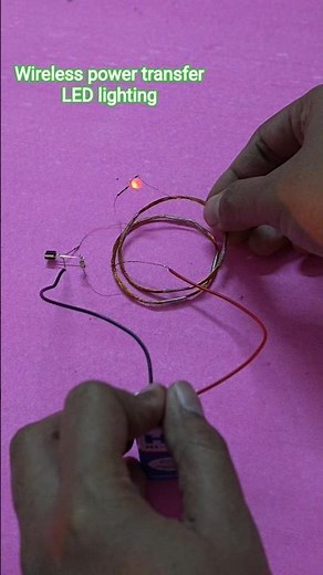 How to make wireless power system using 2n2222 transistor and magnetic wire | 9v battery