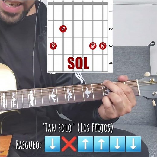 💥 Los Piojos - "Tan solo" - Acordes y Rasgueo 🎸 #lospiojos #acordes #guitarra #tutorial