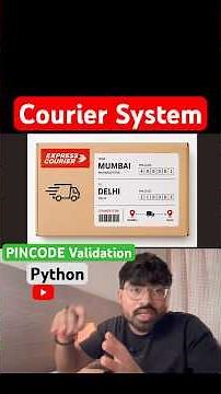 Courier System, address validation using pincode api in #python #coding #api #postoffice #students