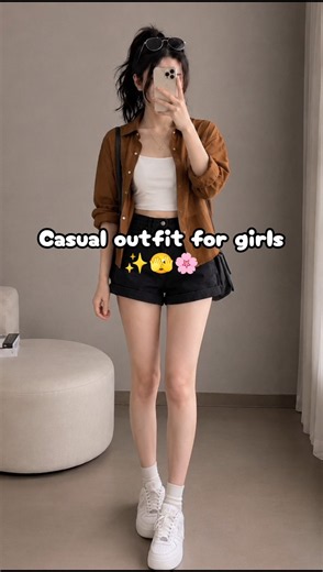 ✨ 5 Casual Mini Skirt Outfit Ideas#DailyOutfits ✨#Fashion shoot#MiniSkirtOutfit#nikufashion#shorts
