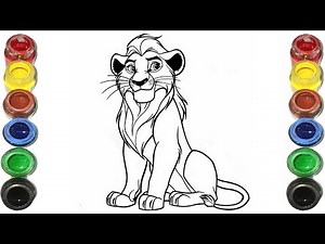 How to Draw Lion King Mufasa | Easy Drawing step by step | Let's Draw Together
