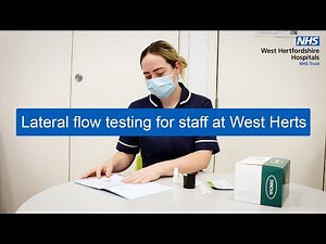 Lateral flow testing for staff at West Herts