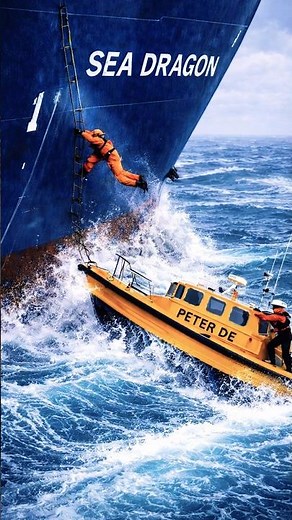 Cargo Ships vs Monster Waves - Who Survives? 🌊 #ocean #extreme #shorts
