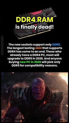 DDR4 RAM is finally dead!