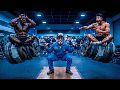Fake Janitor’s Impossible Lift Shocked Bodybuilders! 🤯💪