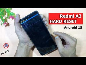 How to Redmi A3 Hard Reset Pattern Lock | | Android 15