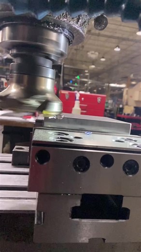 23K views · 129 reactions | "Just doing some facemilling again! Love the slo mo on these. No I didn’t get burnt at all…." Credit: IG User hammerdown_tools | Practical Machinist | Facebook