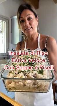 Insalata di Riso Estiva Veloce Con Seppie e Piselli 🦑🫛 #seppie #riso #rice