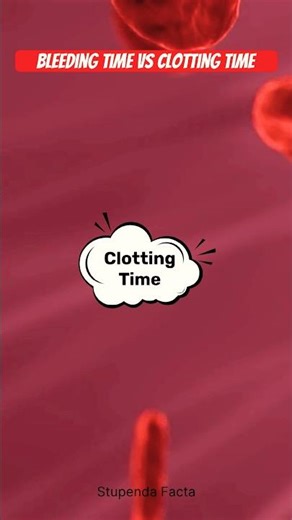 🩸 Bleeding time Vs Clotting time🤔 #facts #shorts #shortsfeed