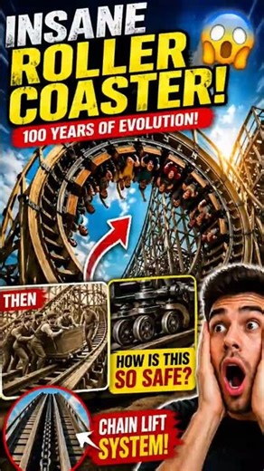 THIS COASTER IS IMPOSSIBLE 😱/CHAIN LIFT SYSTEM/ #youtubeshort #facts #uas