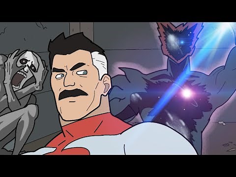 Omni Man vs SCP 096 and Cosmic Garou