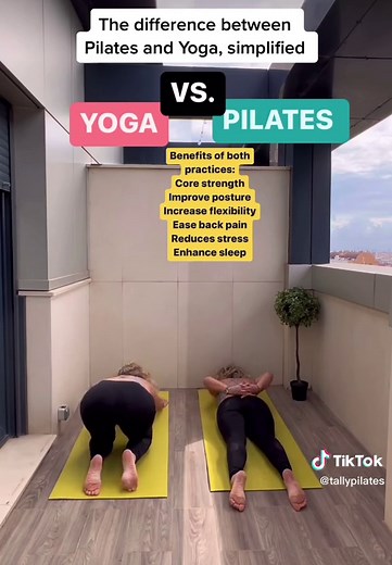 Are you confused between Pilates and Yoga? Watch this video to understand the difference once and for all! IG: @tallypilates Follow me for more tips and workouts 🥰 #pilatesvsyoga #yogavspilates #whatispilates #whatisyoga #yogaandpilates #4upage