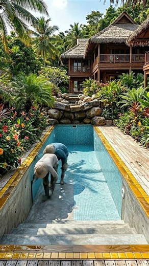 From Bare Ground to Tropical Pool | Full Backyard Transformation