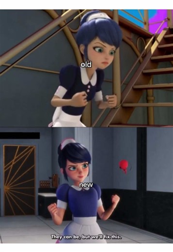 the transformations are a little longer this season, it’s actually really nice💝💗 TYSM FOR 5040 followersss😭🫶🏼💓💗 wowwwww #miraculousladybug #miraculous #mlb #animation #oldvsnew #ladybug #tikki