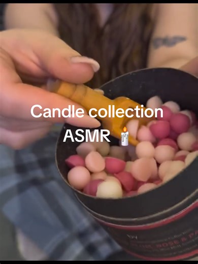 my candle collection!! 🕯️ #asmrsounds #asmr #triggersounds #foryoupage❤️❤️ #fyp
