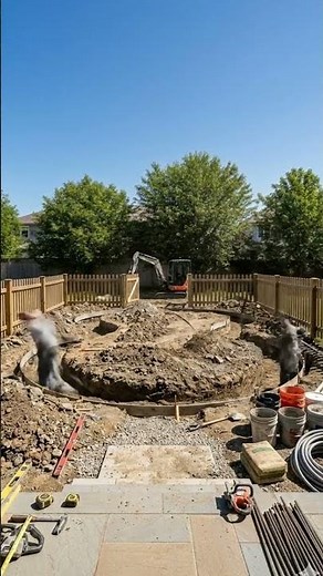 Backyard ➜ Lazy River Pool 😳 Unreal Transformation | Luxury Resort at Home