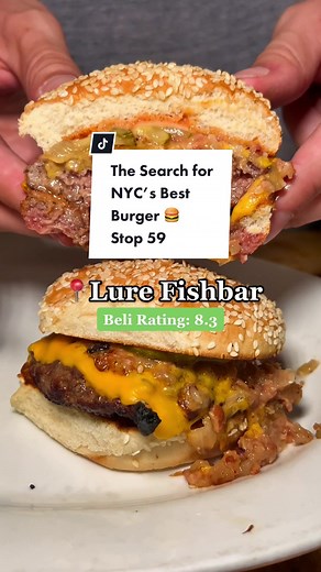 Bash Burger at Lure Fish Bar in SoHo, NYC