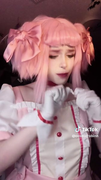 the official drop of my new meowbahh cosplay! (JOKE) #madokamagicacosplay #madokakanamecosplay #meowbahhcosplay #satire