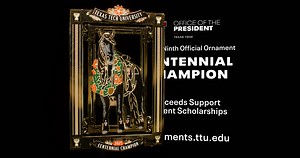 146K views · 1.7K reactions | This ornament is the perfect keepsake for Red Raiders. Whether you’re decorating your tree or displaying your Texas Tech pride year-round. The show-stopping design honors the 15th horse of the Masked Rider Program — Centennial Champion. It’s a must-have addition to your collection. | Texas Tech University | Facebook