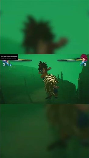SSJ4 Daima Goku vs SSJ3 (One-Sided) #fightinggame #shorts