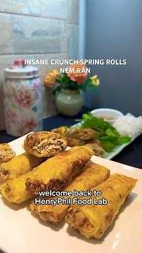 The Crispiest Homemade Vietnamese Spring Rolls (Nem Rán-Chả Giò) You’ll Ever Hear 🔥#vietnamesefood