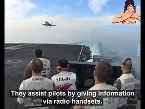Landing Signal Officer 😲 | Toughest job helping land a plane on a carrier | #Airforcefighterjetplen